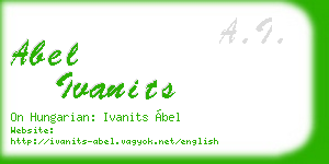 abel ivanits business card