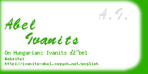 abel ivanits business card